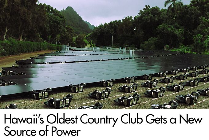 Hawaii's Oldest Country Club Gets a New Source of Power
