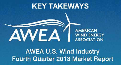 Key Takeaways from the AWEA U.S. Wind Industry Fourth Quarter 2013 Market Report