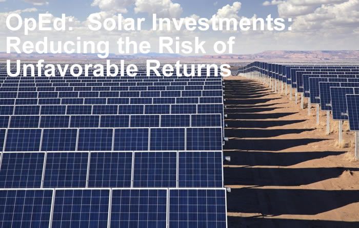 Solar Investments: Reducing the Risk of Unfavorable Returns
