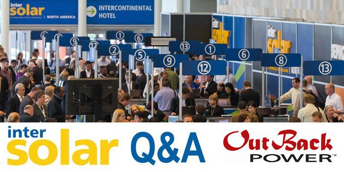 Talking Intersolar with Outback Power