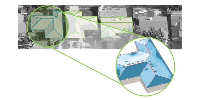 Using Aerial Imagery for Roof Measurements and Shading Analysis