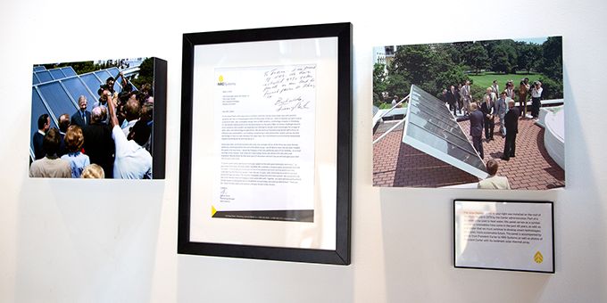 NRG Systems Displays Forgotten Carter Administration Solar Panel