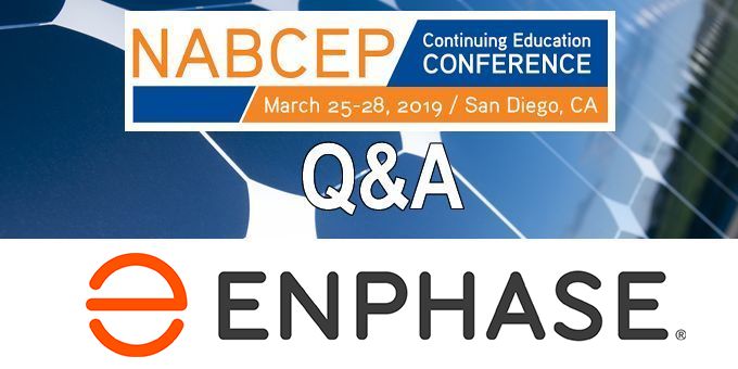 Q&A with Enphase, The NABCEP Continuing Education Conference