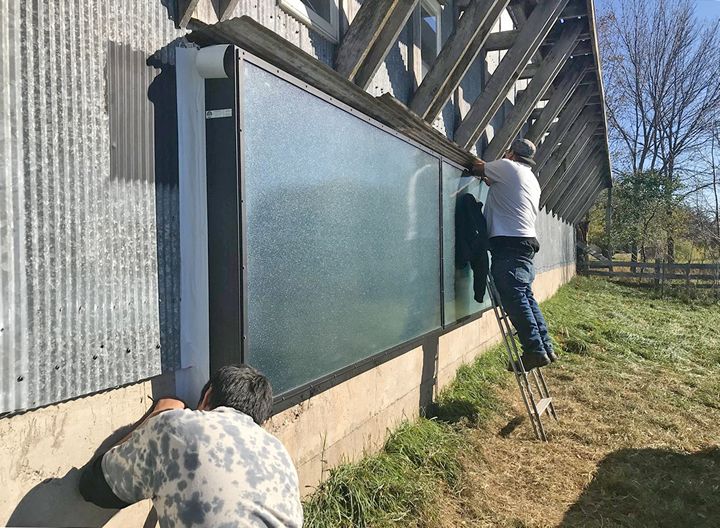 Wall Mounted Solar Thermal System