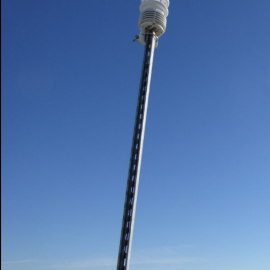 Weather station at big solar plant installed by PPE