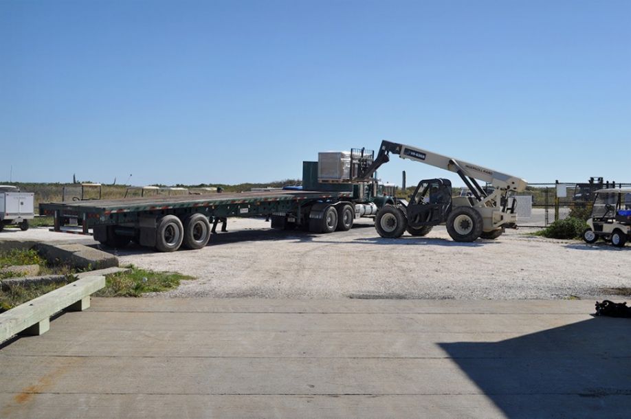 Loading solar racking materials