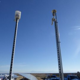 Weather station at big solar plant installed by PPE